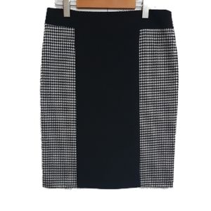 CYNTHIA ROWLEY 8 Houndstooth Pencil Skirt Size 8
